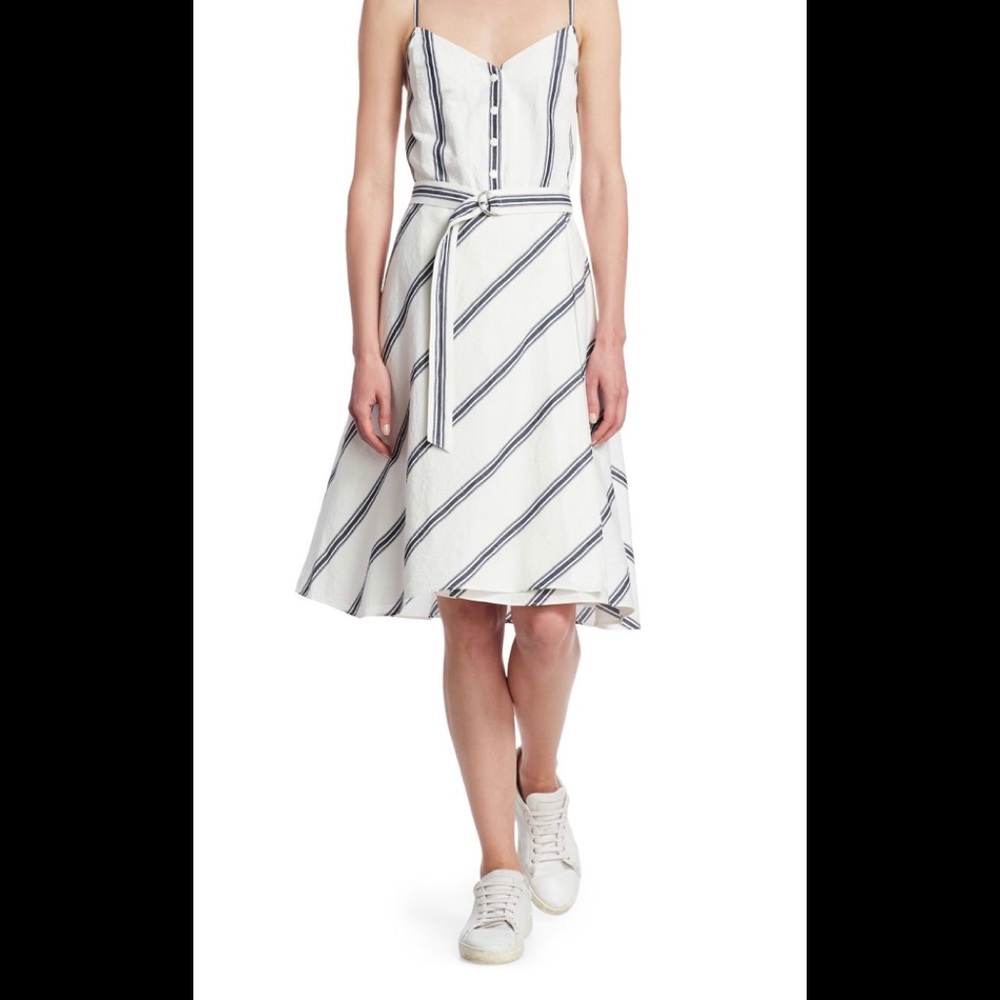 Rag And Bone Doris Stripe Button Down Dress - image 1